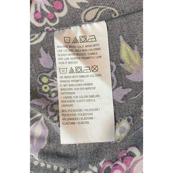 3 for $25-Susan Graver Batwing Sleeve Women's Top Size XL Black & Purple - Picture 5 of 9